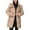 Khaki, variant on Fashion Winter Warm Hooded Coats for Womens Plus Size Solid Color Long Sleeved Thick Loose Hooded Detachable Winter Long Sleeved Jacket Long Sleeved Jacket Long Sleeve Parkas