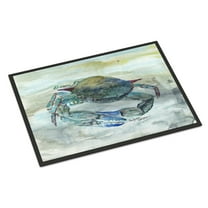 Blue Crab Watercolor Doormat 24x36