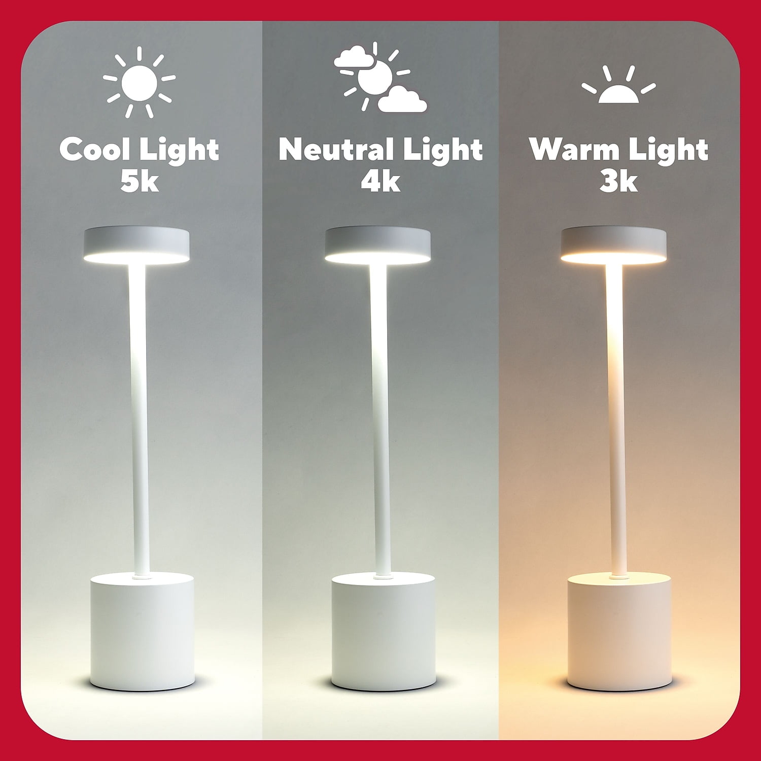Staples TRU RED LED Desk Lamp 13.5" White Metal (TR61986)