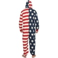 thumbnail image 3 of Prestigez Combinaison une Pièce à Capuche pour Homme Style Américain Pyjama Tenue d'Intérieur, 3 of 4