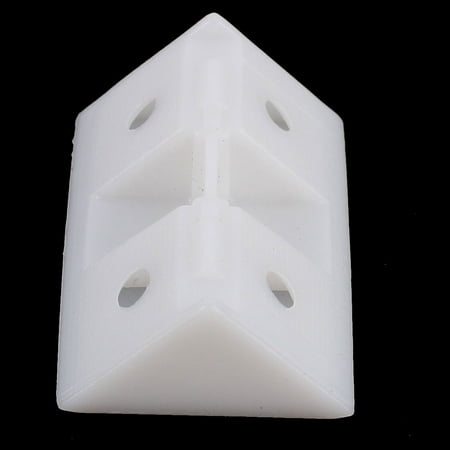 Furniture Cabinet Plastic Corner Braces Angle Brackets Off White
