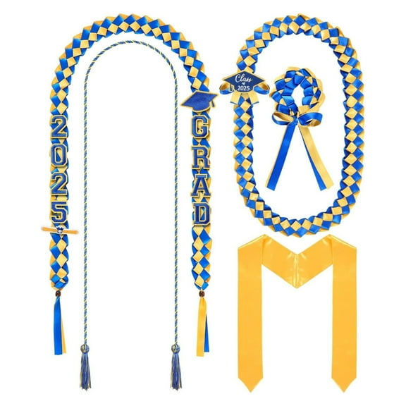 ROZYARD Graduation Leis 2025 Braided Necklace Graduation Sash Graduation Party Decors
