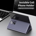 thumbnail image 7 of for Samsung Galaxy Z Fold 6 Case Smart Clear View, Slim Design Wallet Leather Anti-Scratch Shockproof Phone Case, Card Holder Pocket Cover For Samsung Galaxy Z Fold 6 Smart View,Purple, 7 of 7