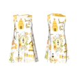 thumbnail image 7 of Daiia Farm Bee Cute Honey Print Women's Dresses 2025 Trendy Short sleeve Dresses Casual Baggy Flowy Maxi Sun Dresses, 7 of 7