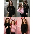 thumbnail image 5 of Oudiya Girls Lantern Sleeve Crew Neck Sweater Cute Pullover Top Jumper Outwear for Kids 5-13 Years, 5 of 7