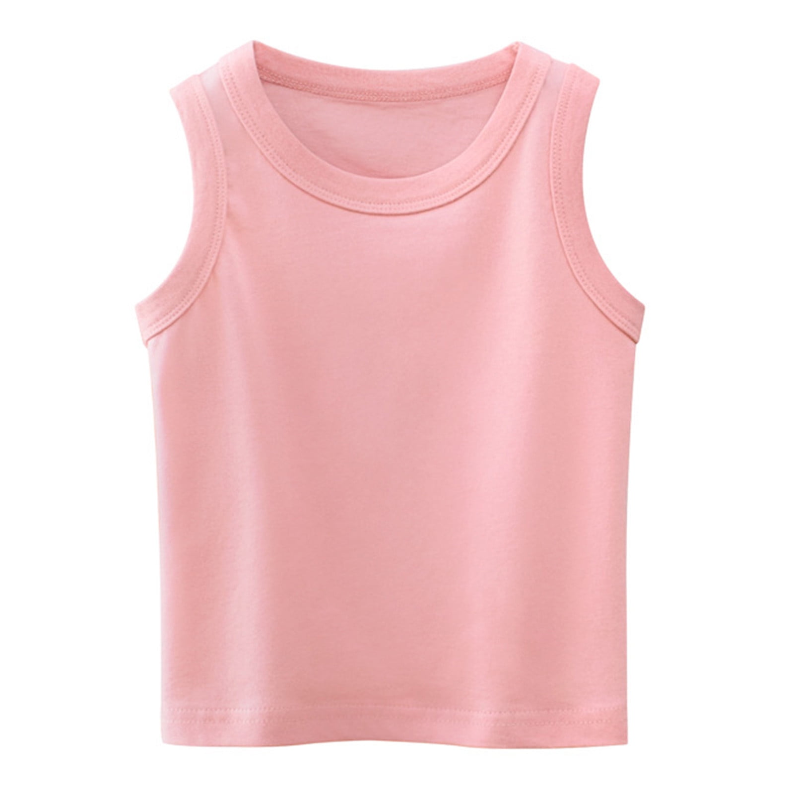 HIPYLO Vest Cute Y2k Tops Kids Tshirts Toddler Undershirts Boys Pink Shirt Black Shirt for Boys Size 5 Clothes Pink 4-5 Years