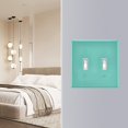 thumbnail image 5 of Dailycode Light Switch Plate Covers 2 Gang Wall Plate Plastics Outlet Covers for Kitchen Home Office Decor Calamine Blue, 5 of 8