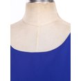 thumbnail image 5 of Zaldita Women's Round Neck Sleeveless Tank Top Summer Casual Loose Fit Chiffon Blouses Shirts Tops Royal Blue XL, 5 of 7