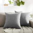 thumbnail image 2 of Dinheiro WAYIMPRESS Almohadas de exterior para muebles de patio, fundas de almohada impermeables, cojines cuadrados de jardín, fundas de almohada de lino para patio, tienda de campaña, sofá, 18.0 x, 2 of 6