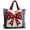 Bowknot Red, variant on sususu 250th Anniversary United State Reversible Quilted Tote Bag for Women 4th of July Gift L