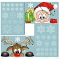 thumbnail image 3 of Pegatinas navideñas para ventana, calcomanía de alce de copo de nieve, Papá Noel, decoración de pared para Año Nuevo, 3 of 4