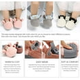 thumbnail image 5 of Infant Baby Boys Girls Slippers Cozy Fleece Booties Soft Bottom Warm Cartoon Socks Newborn Crib Shoes, 5 of 7