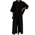thumbnail image 1 of Chemises à Manches Courtes pour Femmes Mode Ensemble à Manches Courtes Col Rond Ensemble Chemise Hauts à Manches Courtes pour Femmes, 1 of 10