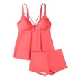 thumbnail image 4 of Afdoent Womens Tankini Bathing Suits Women's Tankini Swimsuits Two Piece Strappy Bathing Suit Tops With Shorts Plus Size Beach Swimwear Beachwear, 4 of 8