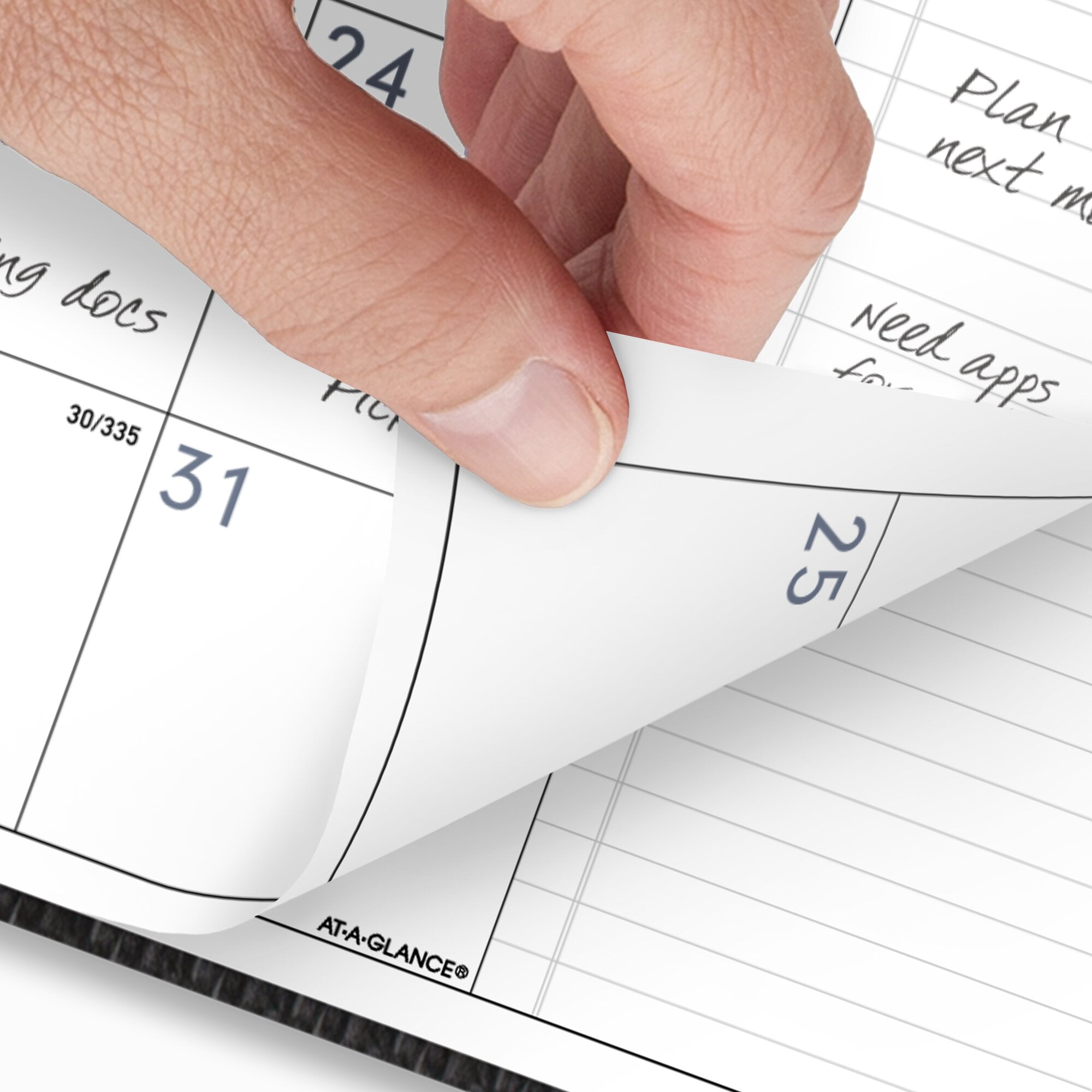 AT-A-GLANCE Contemporary 2026 Monthly Planner Charcoal Large 9 x 11 - Weekly