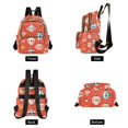 thumbnail image 4 of FORMRS Mini Backpack Purse for Women Travel Daypack Casual Shoulder Bag, Retro Christmas Ornaments Pattern, 4 of 7
