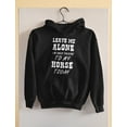 thumbnail image 3 of Tstars Womens Horse Lover Hoodie: Cozy & Funny, Perfect for Horse Owners, Riders, & Fans - Humorous Graphic Hoodie for Women, 3 of 5