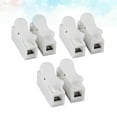 thumbnail image 5 of FRCOLOR wire terminals 3PCS 100W 380V Wire Connector Quick Connect CH-2 Terminal Connector Row Column (White),0.79"X0.67"X0.51", 5 of 5