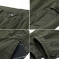 thumbnail image 4 of QSAWXQZ Men's Outdoor Cargo Pants with Pocket Solid Hiking Work Trousers Olive Green 34, 4 of 4