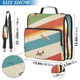 thumbnail image 2 of FORMRS Zipper Binder with Shoulder Strap 2-inch Ring 500 Sheet Capacity File Bag, Colorful Plane, 2 of 5