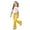 Yellow, variant on Girls Outfits Youth Bow Pattern Top with Flared Pants Comfy Daily Wear Set Girl Clothes Brick Red 9-10 Years