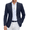 Navy Blue, variant on COOFANDY Mens Casual Sport Coats Fitted Fashion Blazer One Button Lightweight Suit Jacket