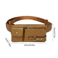 thumbnail image 3 of XiYing Men'S Waist Bag, Multi Pocket Crossbody Chest Bag, Pu Leather Business Waist Pack for Essentials, Phone and Cards, 1 Pack, 3 of 6