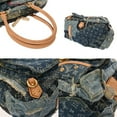 thumbnail image 6 of Pre-Owned LOUIS VUITTON Monogram Denim Patchwork Bowly Blue M95376 Unisex Handbag (Good), 6 of 11
