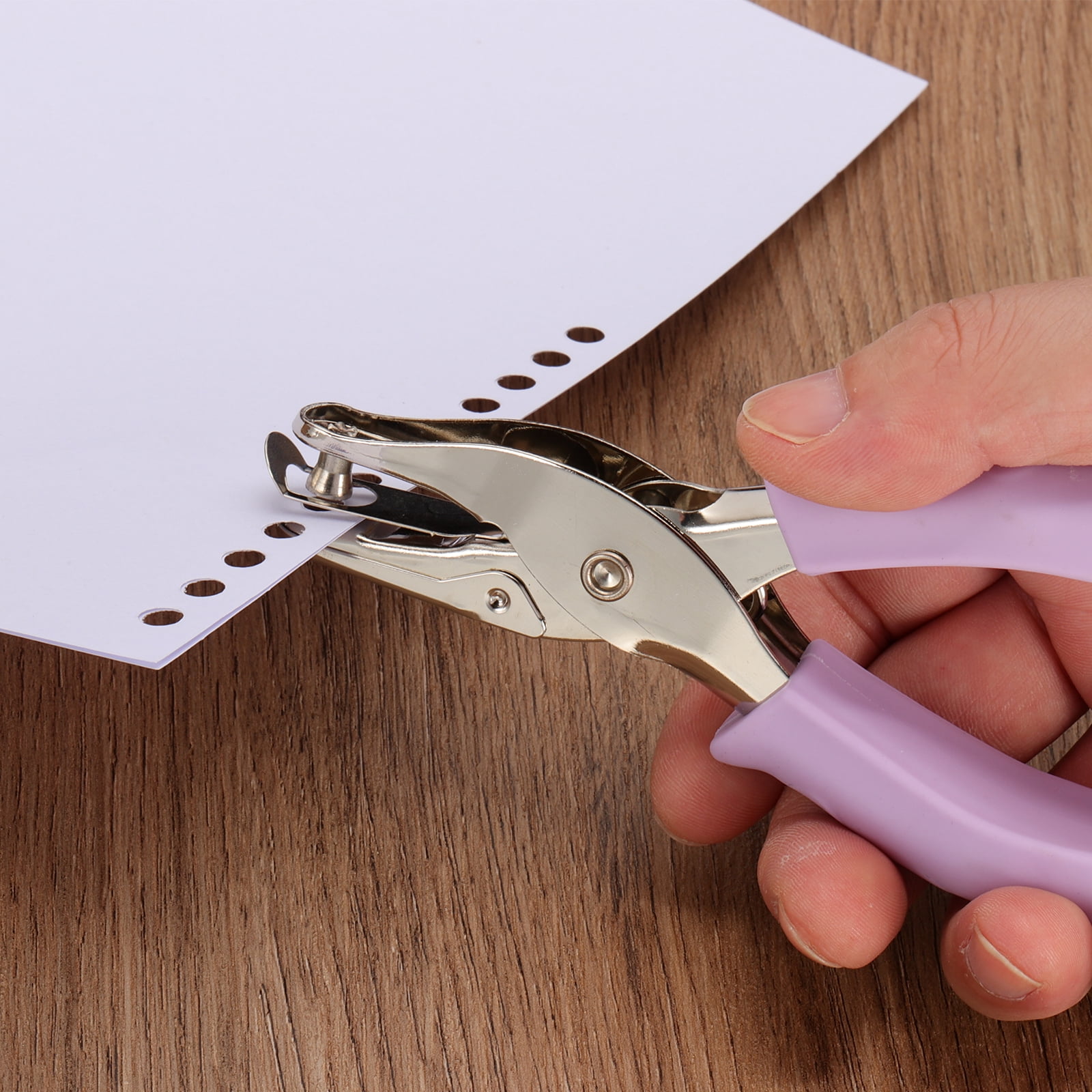 Uxcell 1/4" Single Hole Punch, 12Pcs Handheld Puncher for DIY Craft Scrapbook Ticket