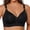 Black, variant on Womens Front Closure Bras Seamless 3/4 Cup Side Support Bra Wireless Bralette for Breastfeeding