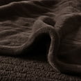 thumbnail image 5 of Beautyrest Heated Microlight to Berber Blanket in Chocolate Queen, 5 of 6