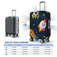 thumbnail image 6 of Xecao Spaceships and Stars print Elastic Luggage Cover, with double-sided print , is perfect for travel, business, and daily use, 6 of 9