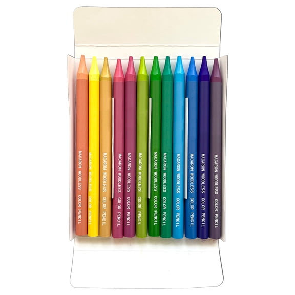 12 Colors Woodless Colored Pencils for Drawing Art Supplies Coloring Pencils Sketching Pencils