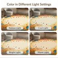 thumbnail image 3 of ODIKA 9'x12' Washable Area Rug Ocean Golden Sand with Octopus Turtles, Fish, Seahorses, Accents for Dining Room, Basement, Large Office, Non-Slip Chair-Friendly, 3 of 3