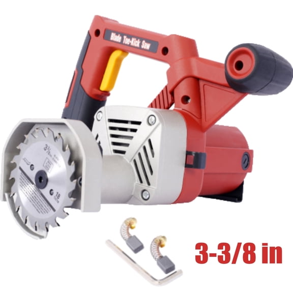 Electric Blade Toe-Kick Saw 3-3/8 in, Blades, Flush Cutting Special Circular Saw for Removing Subfloor or Tiles, Masonr