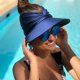 thumbnail image 3 of Sombrero pico plegable - Gorra de playa para deportes al aire libre para mujer - Nailon tejido ligero - Talla única, 3 of 5