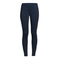 thumbnail image 5 of Wonder Nation Juniors School Uniform Stretch Ponte Knit Leggings, Sizes 3-15, 5 of 5