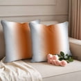 thumbnail image 3 of Pack of 2 Outdoor Pillow Covers 20x20 Inch Waterproof Gray Orange Throw Pillow Covers,Decorative Couch Pillow Shams Protectors Modern Gradient Geometric Pillowcases Cushion Covers for Patio Garden, 3 of 8