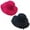 2 Pack Black+Hot Pink, variant on Magik Vintage Women Ladies Wide Brim Floppy Warm Wool Blend Felt Hat Trilby Bowler Cap (Ultimate Pack of 6)