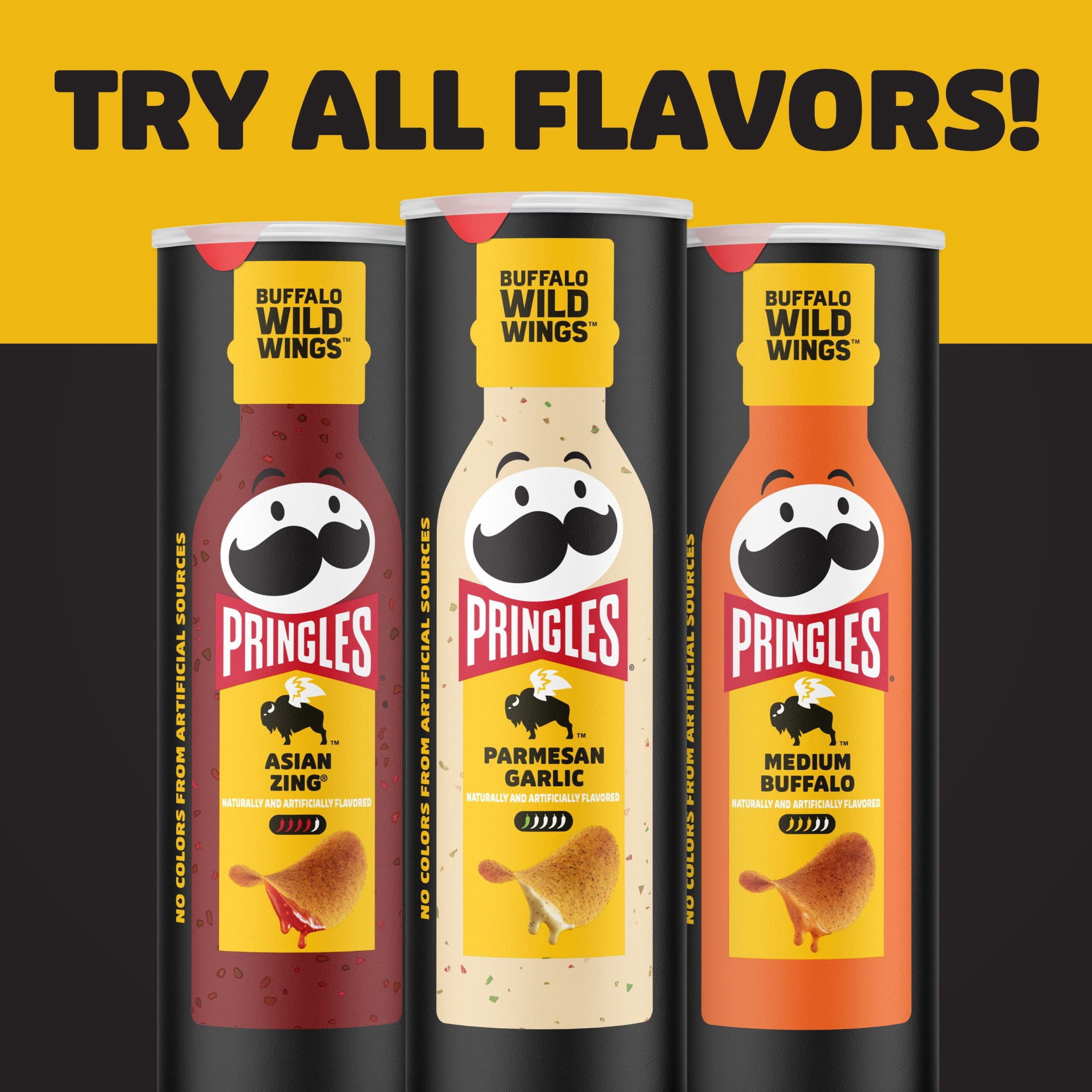 Pringles Asian Zing Potato Crisps Chips, 5.5 oz Canister