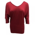 thumbnail image 2 of Yinrunx Oversized T Shirts for Women/ T Shirts for Women 3/4 Sleeve T Shirts for Women V Neck T Shirts Women T Shirt Dresses for Women Summer T Shirts for Women Fashion V Neck Blouses Shirts for Women, 2 of 6