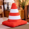 thumbnail image 1 of Almohada de peluche con forma de cono de carretera, simulación de cono de tráfico, juguete de carretera, cono de construcción, señal, cojín, muñeco de juego, juguetes, 1 of 5
