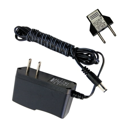 HQRP 9V AC Adapter / 9-Volt Adaptor for Jim Dunlop Kirk Hammett Signature Cry Baby Wah Wah KH95 / Slash Cry Baby Classic Wah Wah SC95 Guitar Effects pedals, Power Supply Cord + HQRP Euro Plug