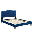 thumbnail image 3 of Modway Amber Tufted Performance Velvet King Platform Bed in Navy, 3 of 10
