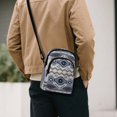 thumbnail image 3 of TSOVTHRID Aztec Tribal Geometric Gray Print Small Crossbody Bags for Women Trendy Cell Phone Purse Wallet Cell Phone Crossbody Purse with Zipper Closure, 3 of 7