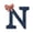 N, variant on Wooden Letter A Decorative Monogram with Star Pattern and Striped Bow for Wall Hanging Door Decor Nursery Bedroom Living Room