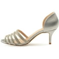 thumbnail image 6 of Womens Salem Satin D'orsay Peep-toe Rhinestone High Heels, 6 of 6