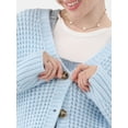 thumbnail image 3 of No Boundaries Chunky Knit Cardigan Sweater, Women’s, 3 of 4