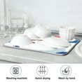 thumbnail image 7 of Yayeee Dish Drying Mat for Kitchen Counter 18"x24" Microfiber Absorbent Pad, Dark Blue Hand Drawn Sailboats, 7 of 7