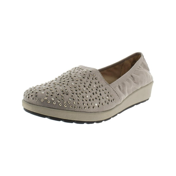 White Mountain White Mountain Womens Lewis Studded Wedge Casual Shoes